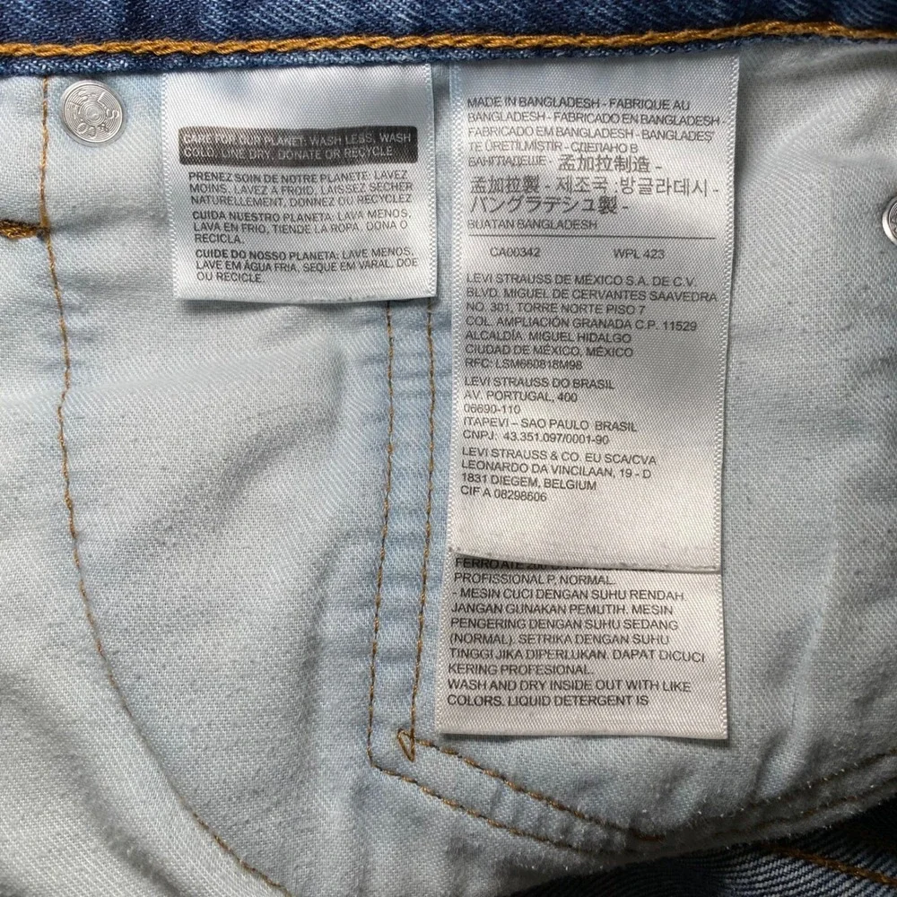 Levis 517 Bootcut Jeans Mens 38x32 Medium Wash Blue Denim Western 00517-0217